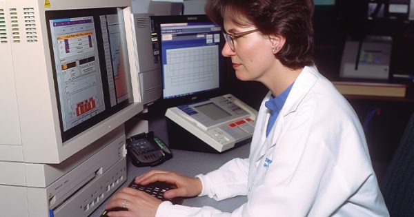 Checklist su un blocco note accanto a un laptop